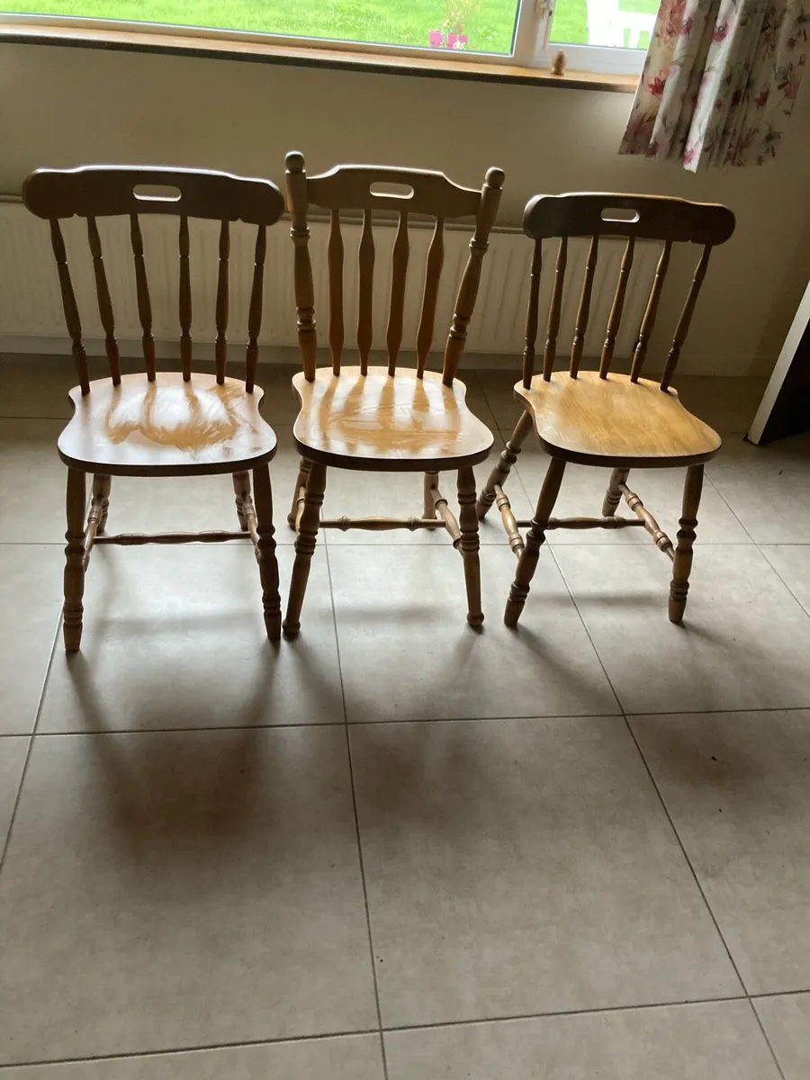 3 kitchen chairs - Image 1