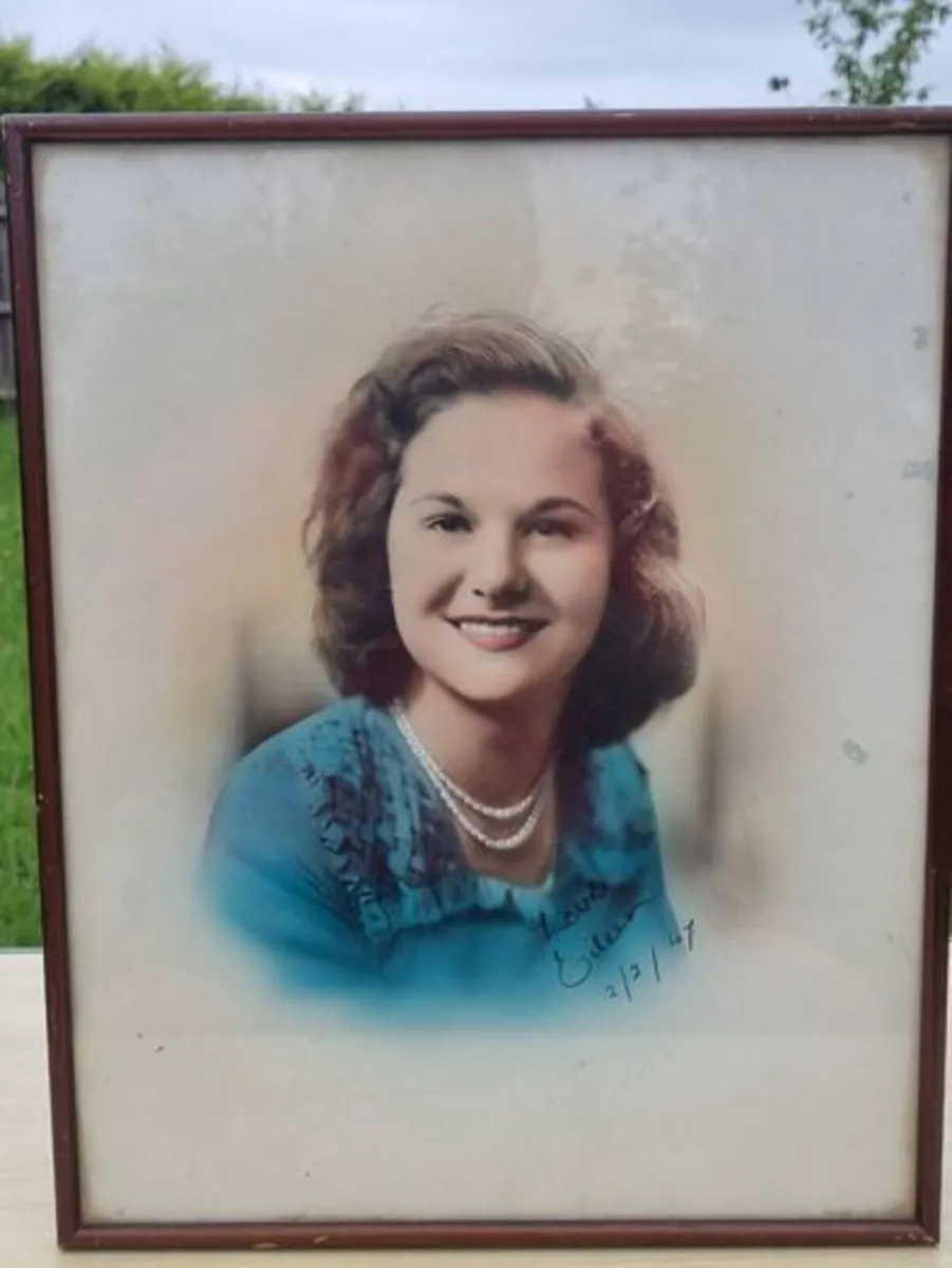 Archival, hand-colored portrait of a woman - Image 1