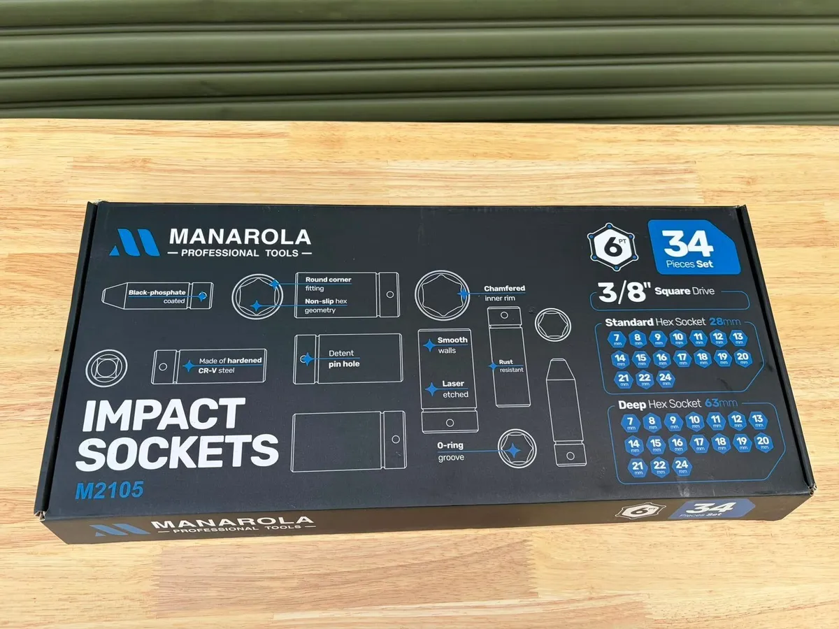 MANAROLA — Professional 34PC Impact Socket Set

🔧 - Image 3
