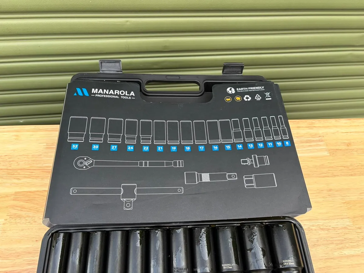 MANAROLA  23PC 1/2" Deep Impact Socket Set - Image 3