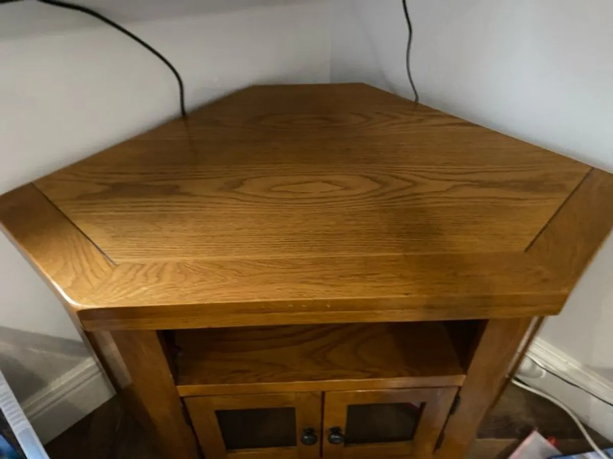 solid wood TV unit - Image 2