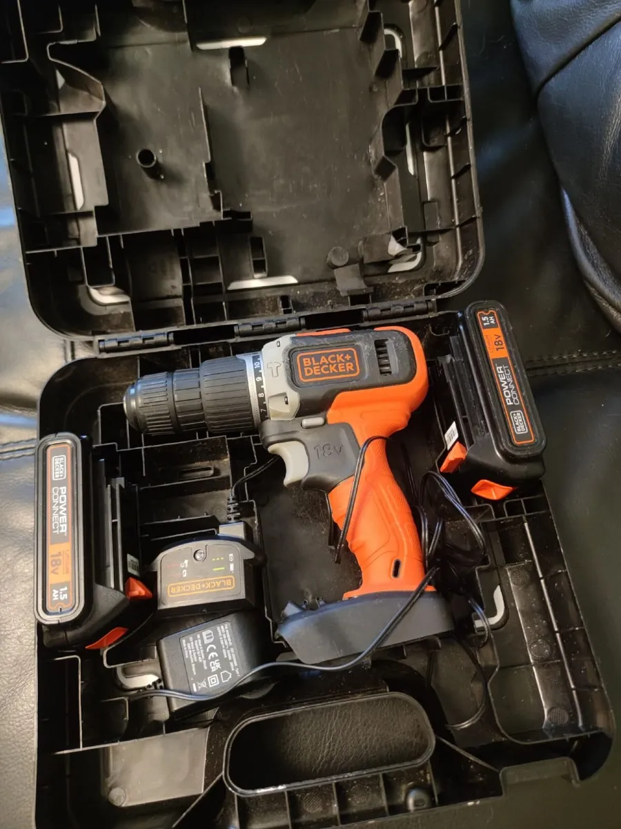 Black and Decker cordless hammer drill - Image 1