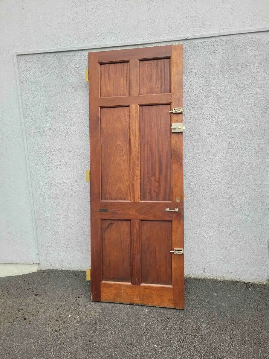 Extra tall teak door 85.5 x 32 inches - Image 1