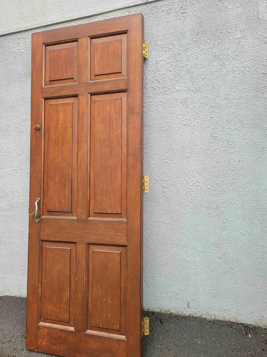 Extra tall teak door 85.5 x 32 inches - Image 3