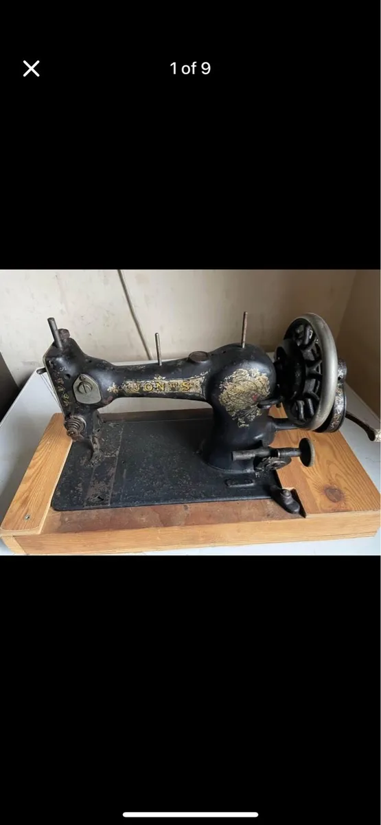 Antique Jones Sewing Machine - Image 1