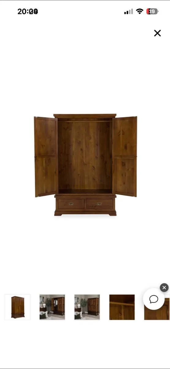 Solid wood wardrobe - Image 1