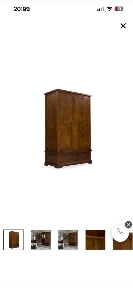 Solid wood wardrobe - Image 2