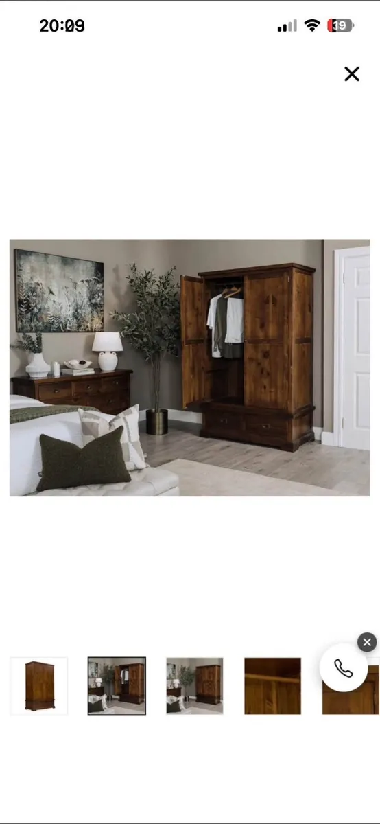 Solid wood wardrobe - Image 4