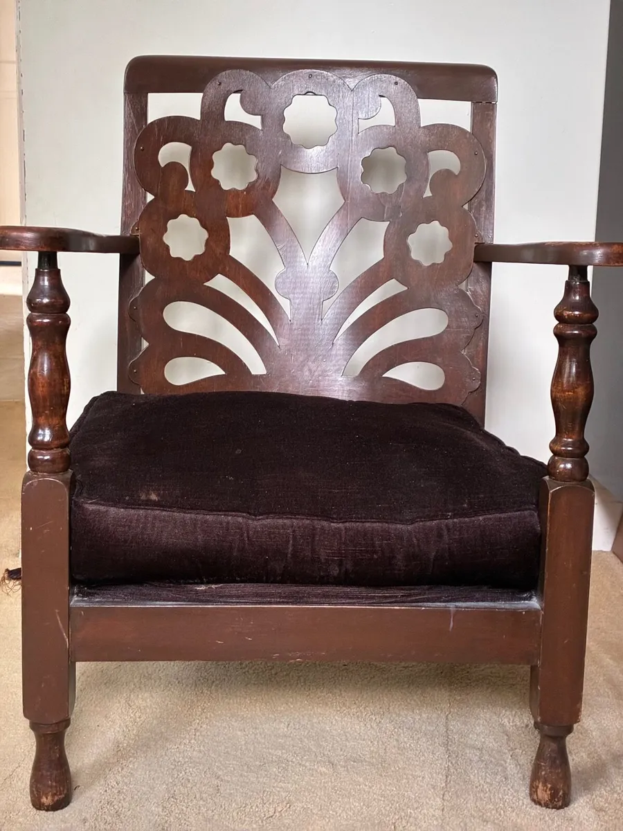 Mahogany designer chair