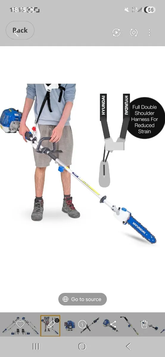 Pole saw 52cc petrol hyunday - Image 1