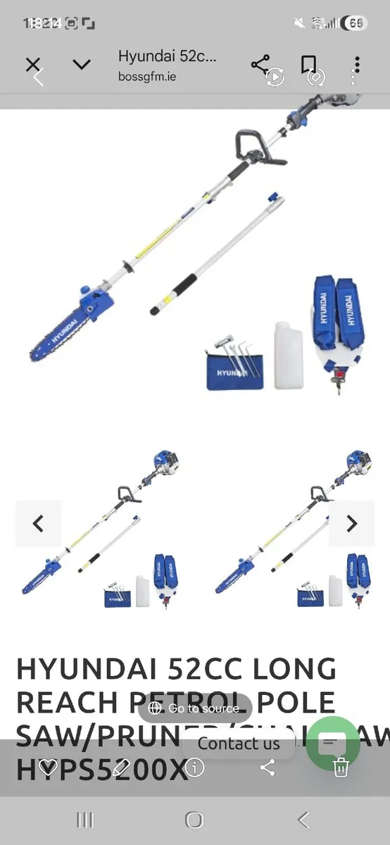 Pole saw 52cc petrol hyunday - Image 2