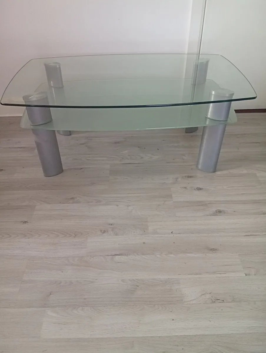 Modern Quality Tempered Glass Coffee Table - Image 1