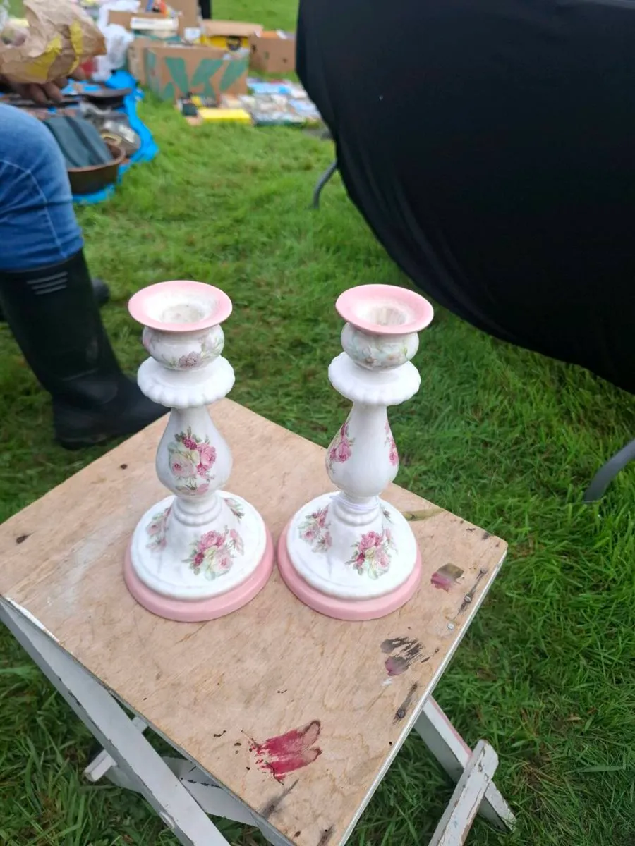 Pair of candles holder postage possible - Image 2