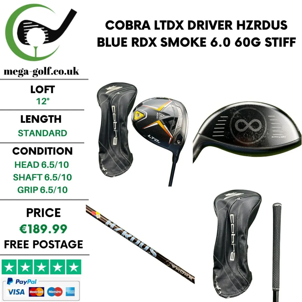 Cobra LTDx Driver / 12° / Stiff - Image 1