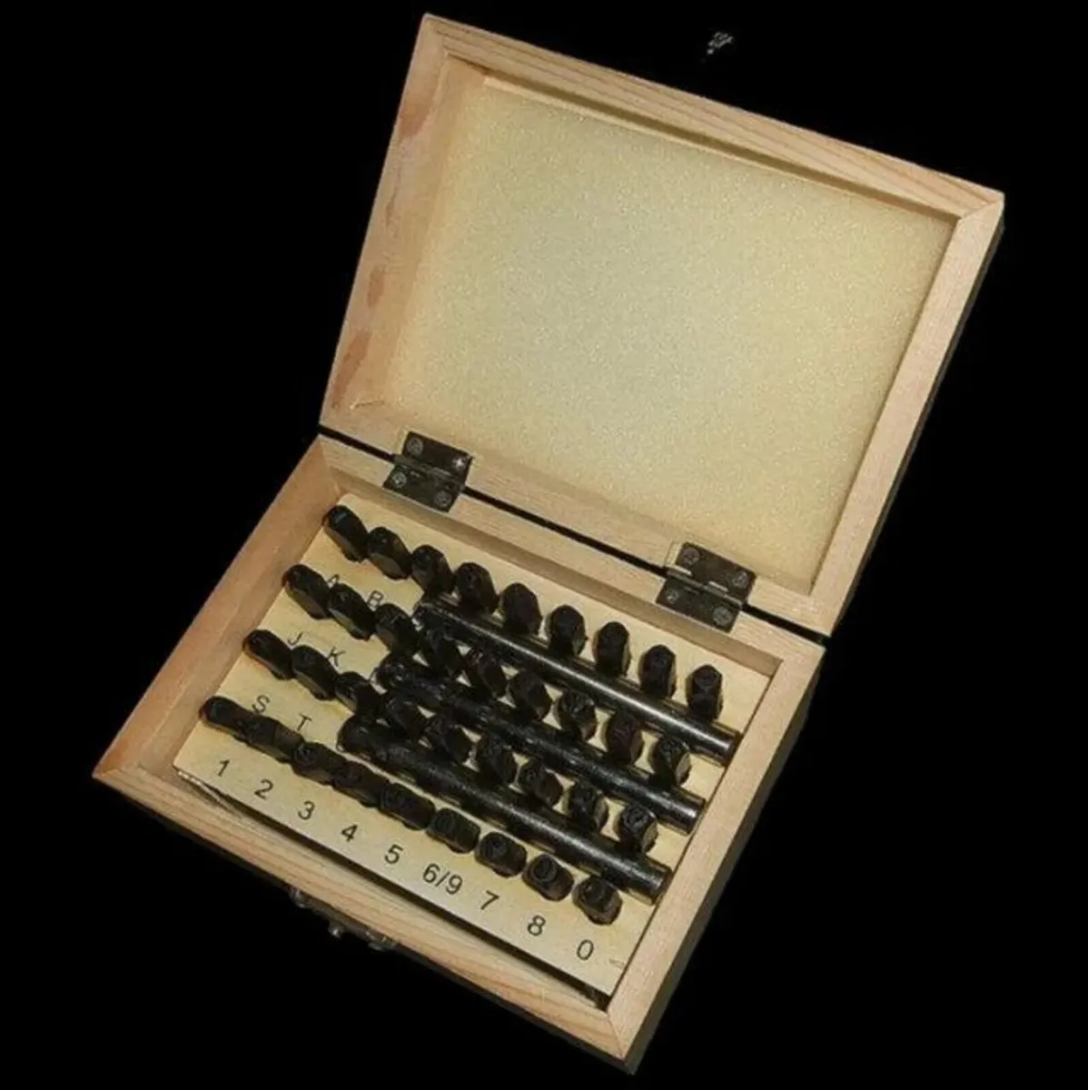 36pc Metal Letter & Number Punch Stamp Set-BNIB - Image 1