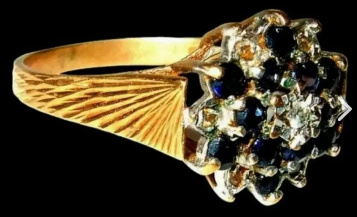 Vintage Hallmarked 14ct Gold/Diamond Cluster - Image 3