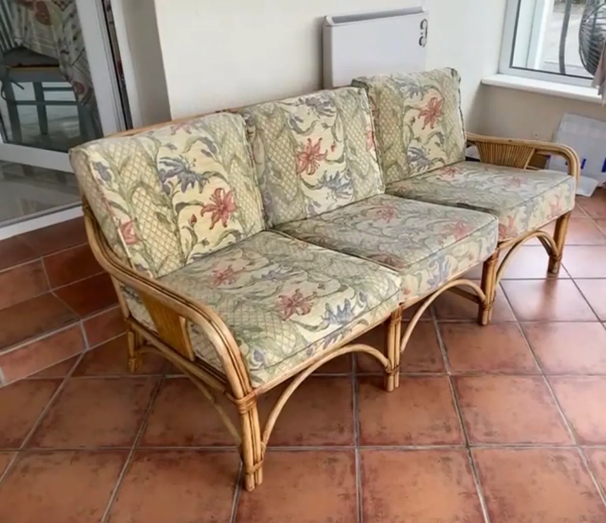 Rattan sofa 3 seater - Image 2