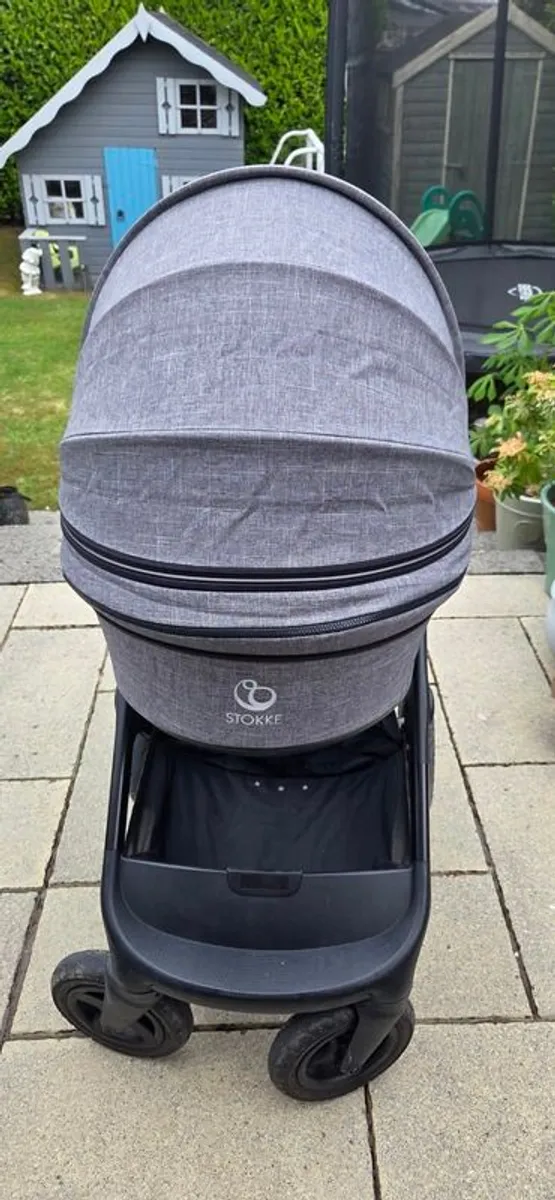 CAN BE SOLD SEPARATELY BUNDLE  Stokke pram, next to me cot and Nuna leaf grow  (excellent condition) - Image 3