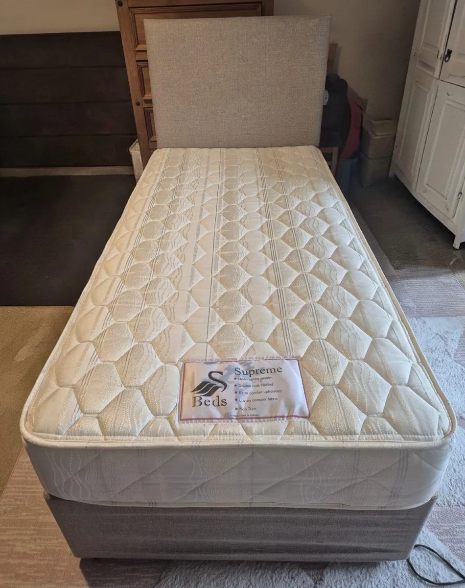 Single Bed - mattress and bed