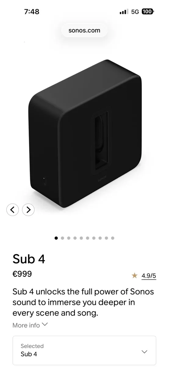 Sonos Sub Gen 4