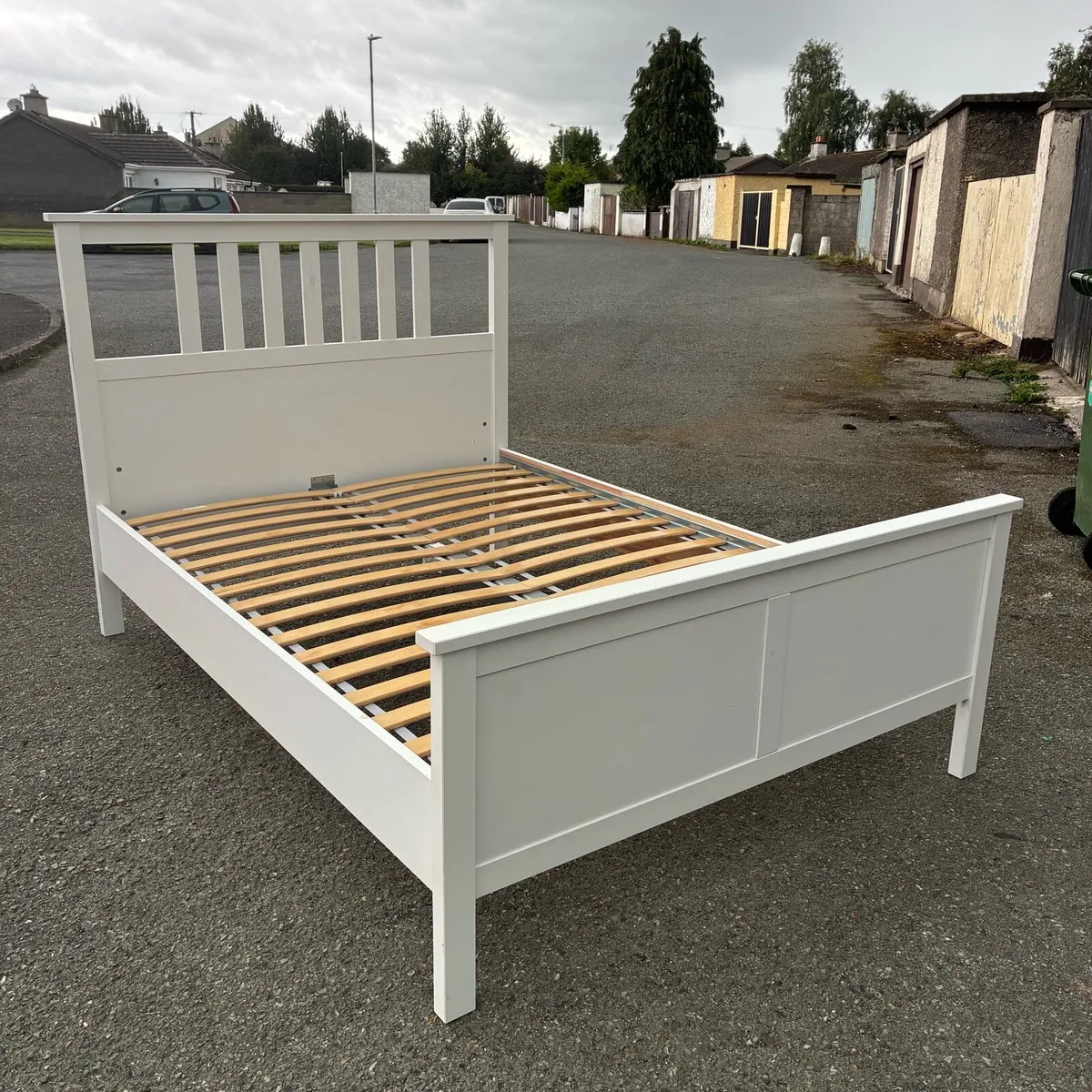 White Double bed frame - Image 2