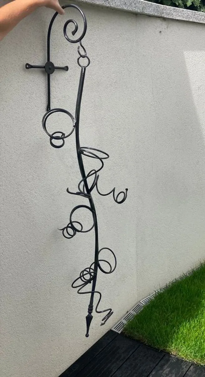 Wine Rack for Wall Wrought Iron - Image 2