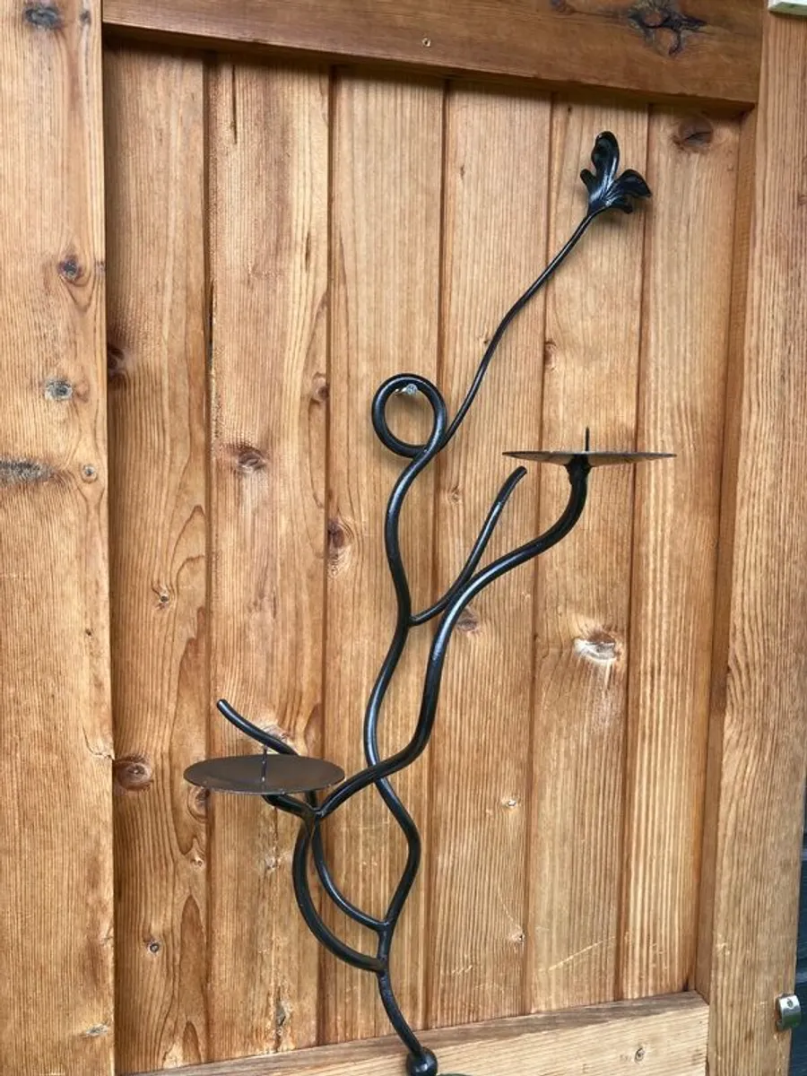 Candle Holder Wrought Iron - Image 4