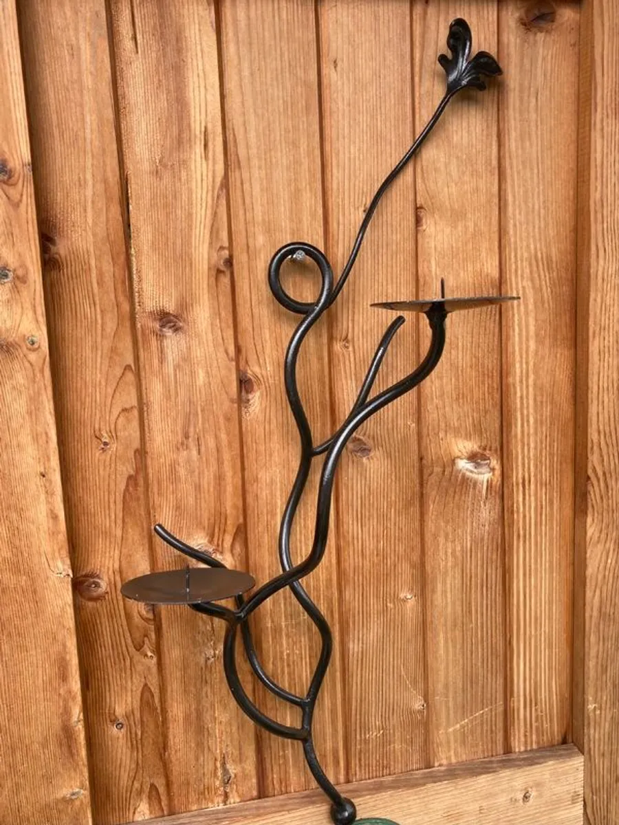 Candle Holder Wrought Iron - Image 1