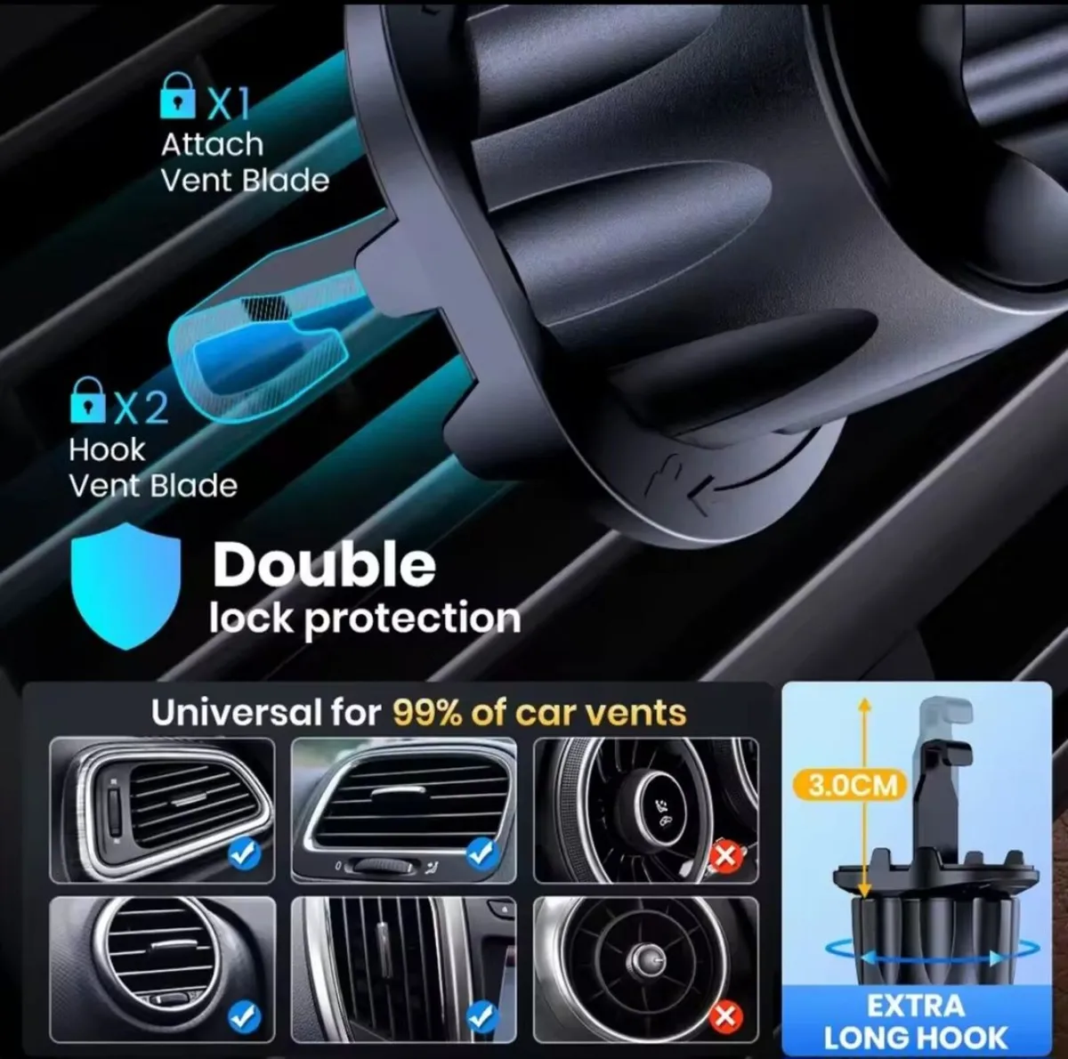 Magnetic Car Phone Holder Super Strong - Image 4