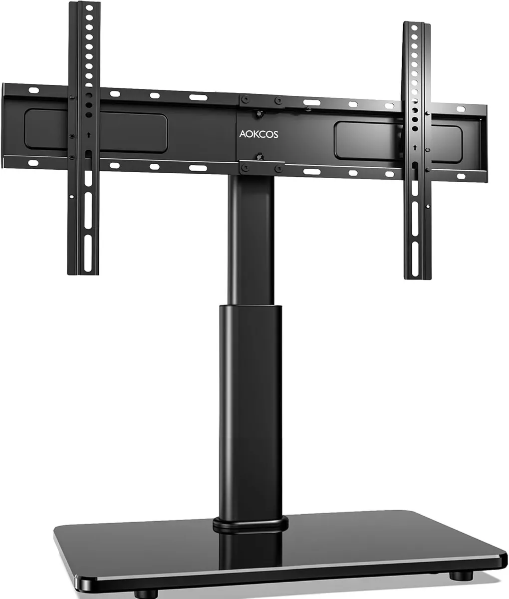 AOKCOS Table Top TV Stand and Accessories. - Image 2