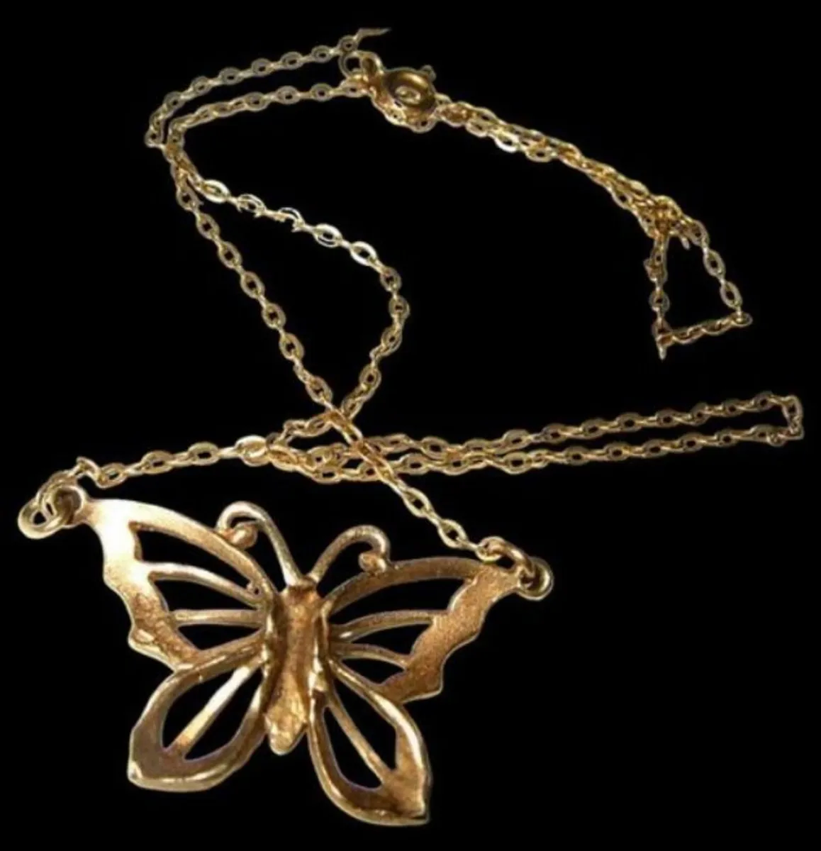 Vintage Hallmarked 9ct Gold Pendant & Chain - Image 1