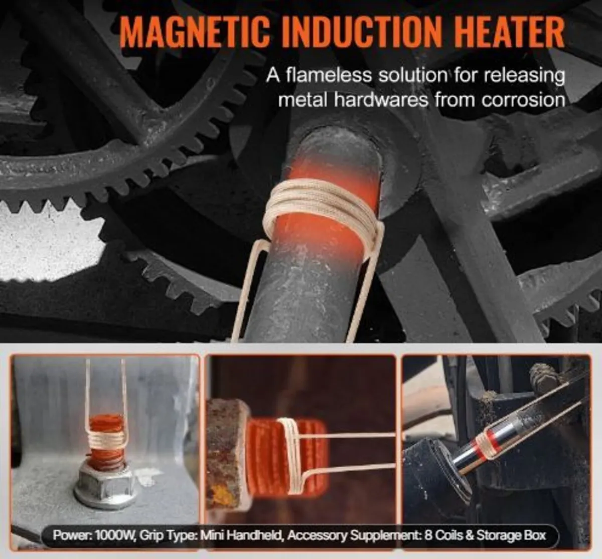 Magnetic Induction Heater Kit, 1000w - Image 2