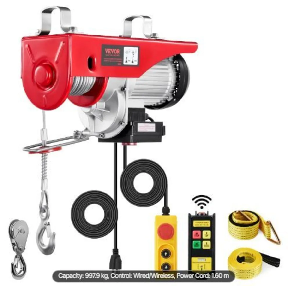 Electric Hoist Crane Winch 997.9 kg 9997.4 cm - Image 1
