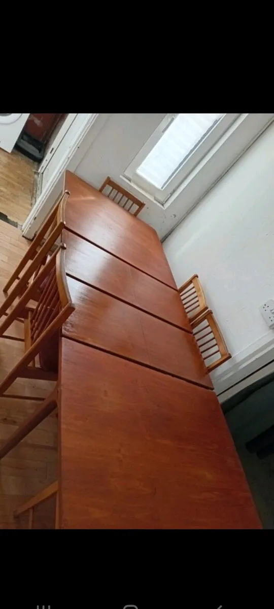 Mid century teak dining set mcintosh rarest set - Image 2