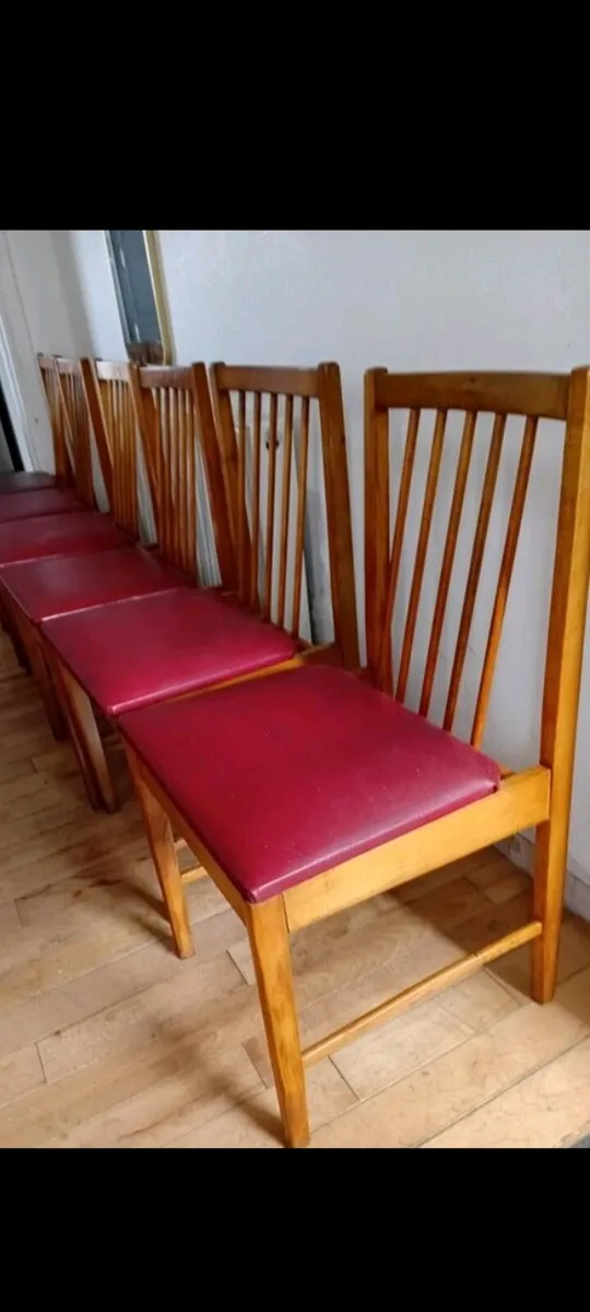 Mid century teak dining set mcintosh rarest set - Image 3