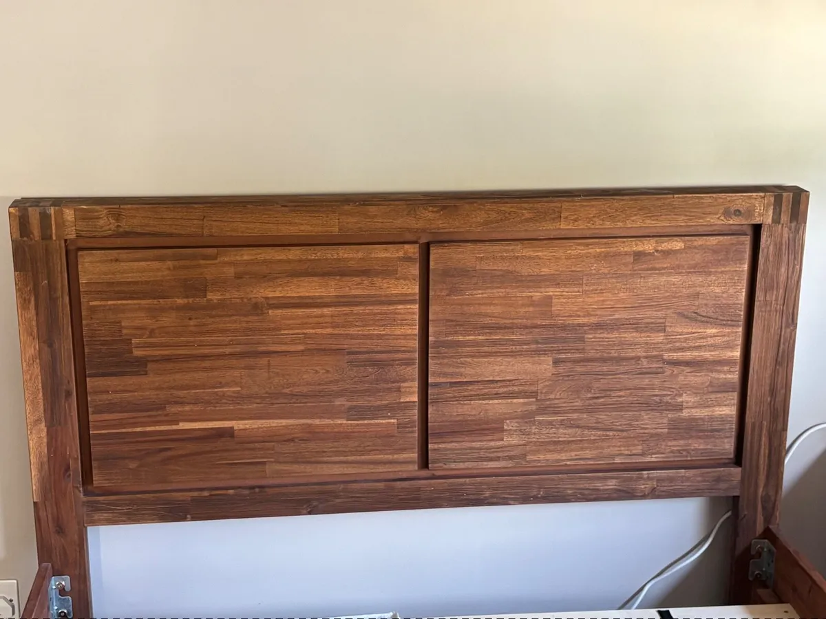 Double bed and mattress - Image 2