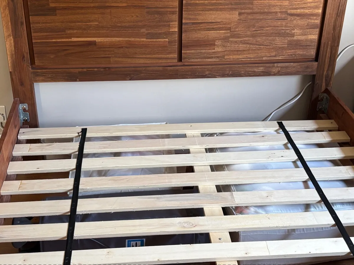 Double bed and mattress - Image 3