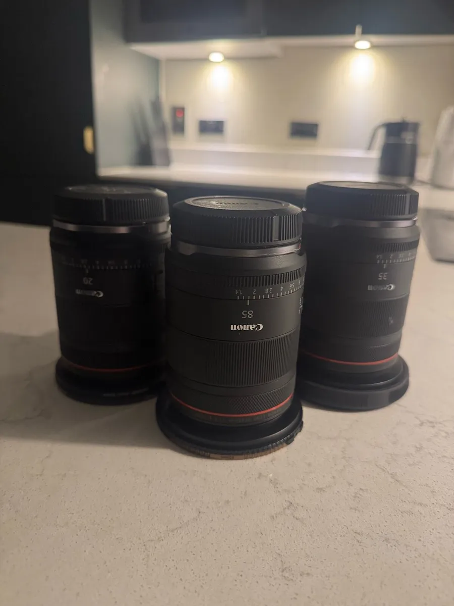 Canon rf vcm lens 20mm 35mm 85mm 1.4 - Image 1