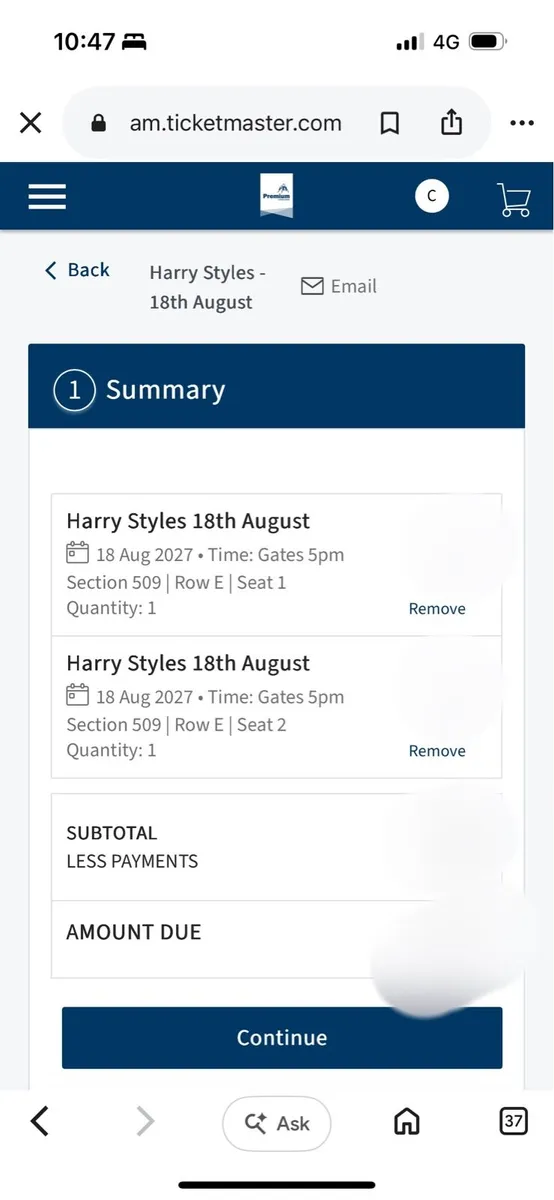 Harry Styles Tickets Premium - Image 1