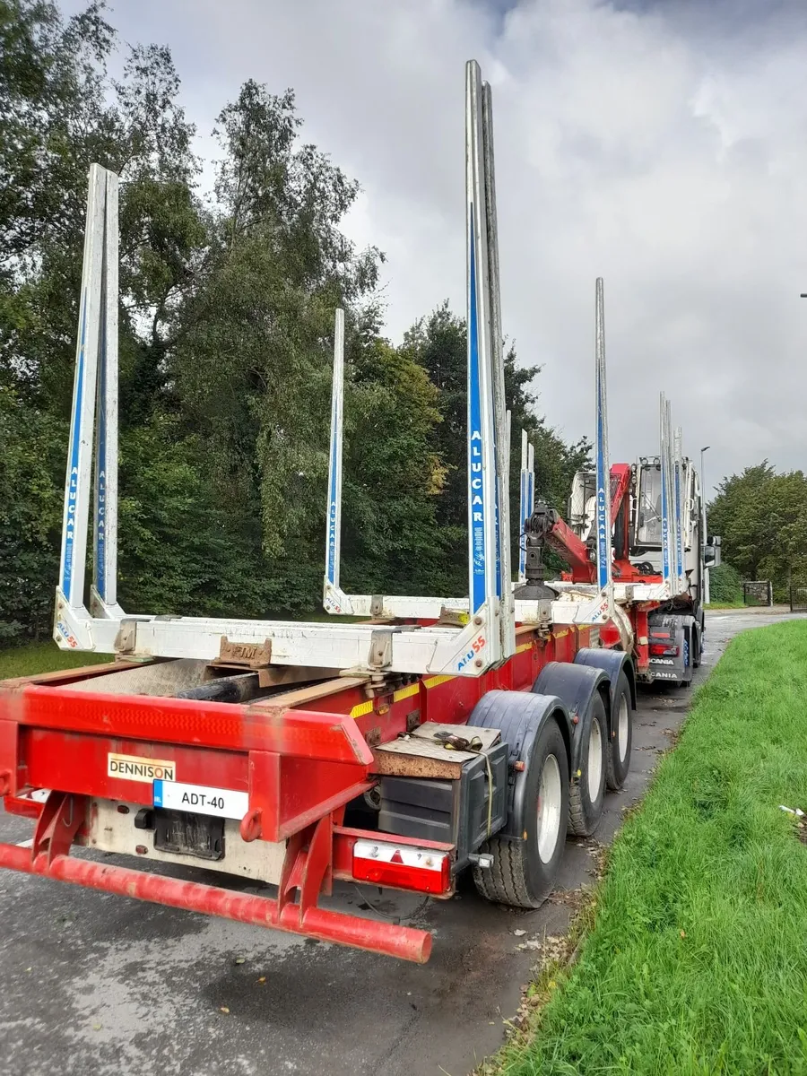 Scania R450 Tag and Crane Mounted Timber Trailer - Image 3