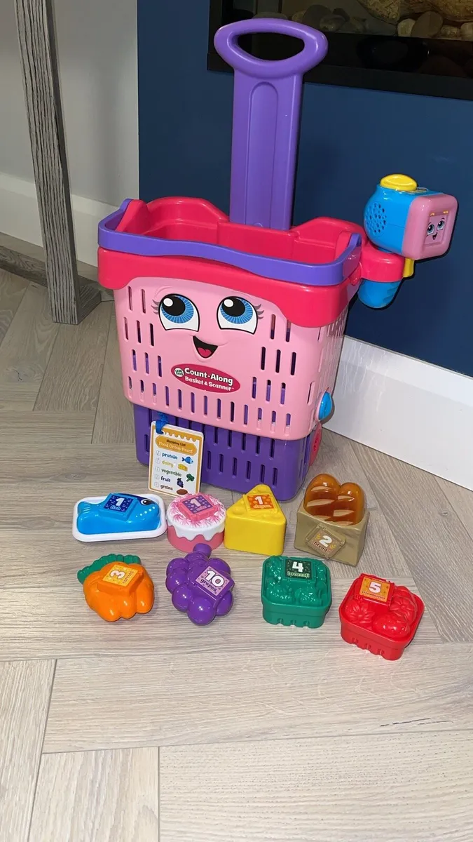 LeapFrog Count Along Basket and Scanner Pink - Image 1
