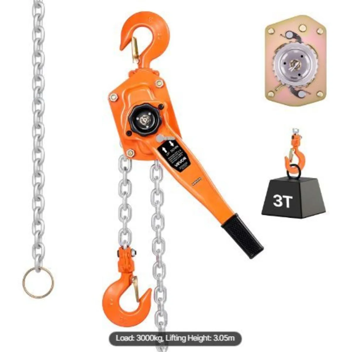 Manual Lever Chain Hoist, 3T 3000KG - Image 1