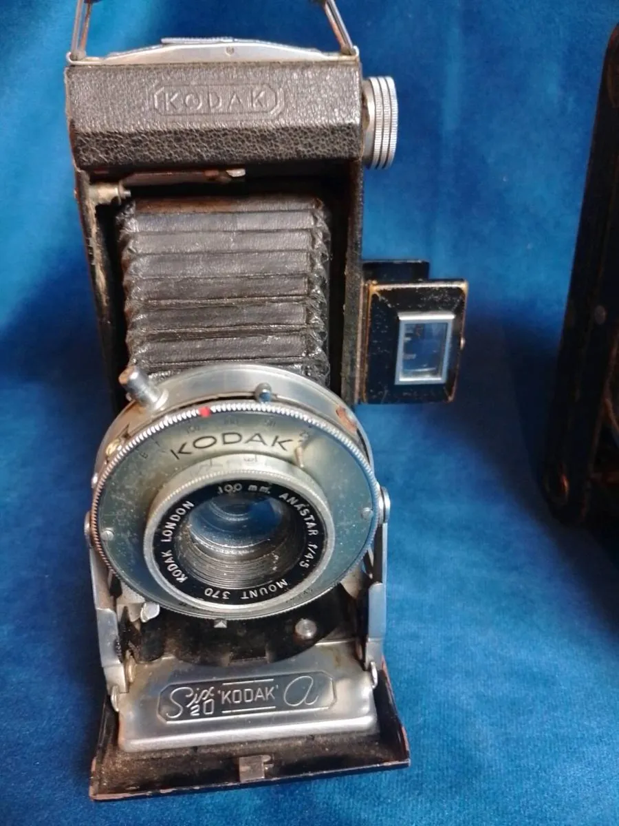Pair of Vintage Folding Bellows Cameras Kodak Six- - Image 2
