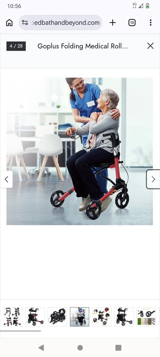 Can post New Folding Rollator Lightweight Walker - Image 2