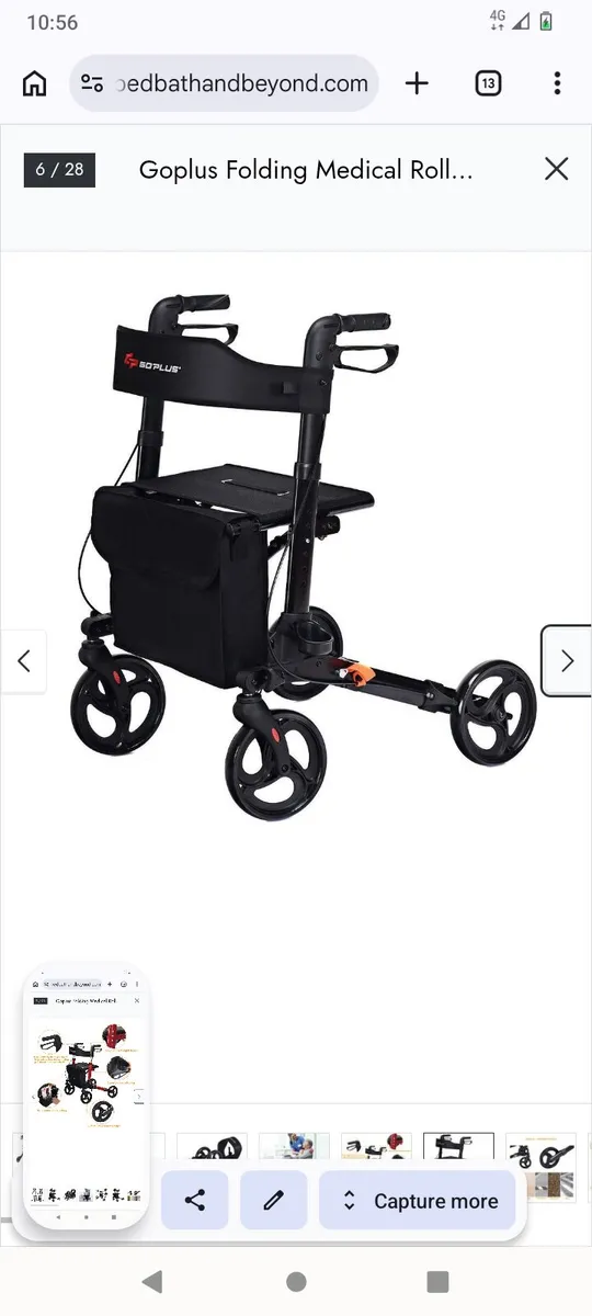 Can post New Folding Rollator Lightweight Walker - Image 1