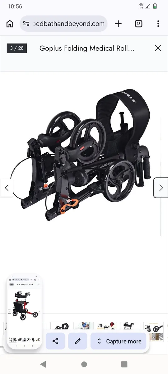 Can post New Folding Rollator Lightweight Walker - Image 3