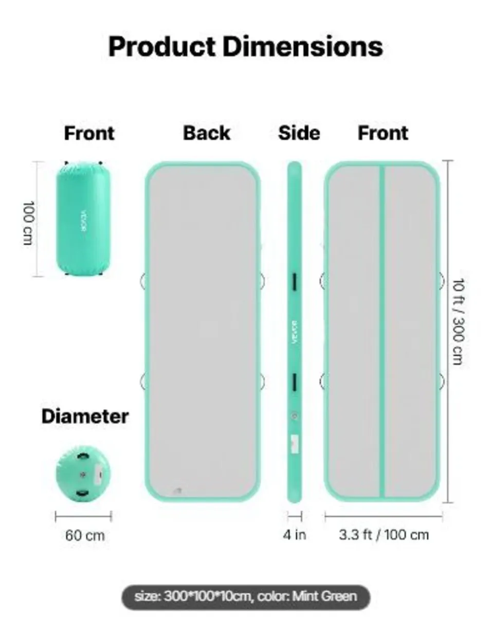 Inflatable Gymnastics Air Mat with Air - Image 1