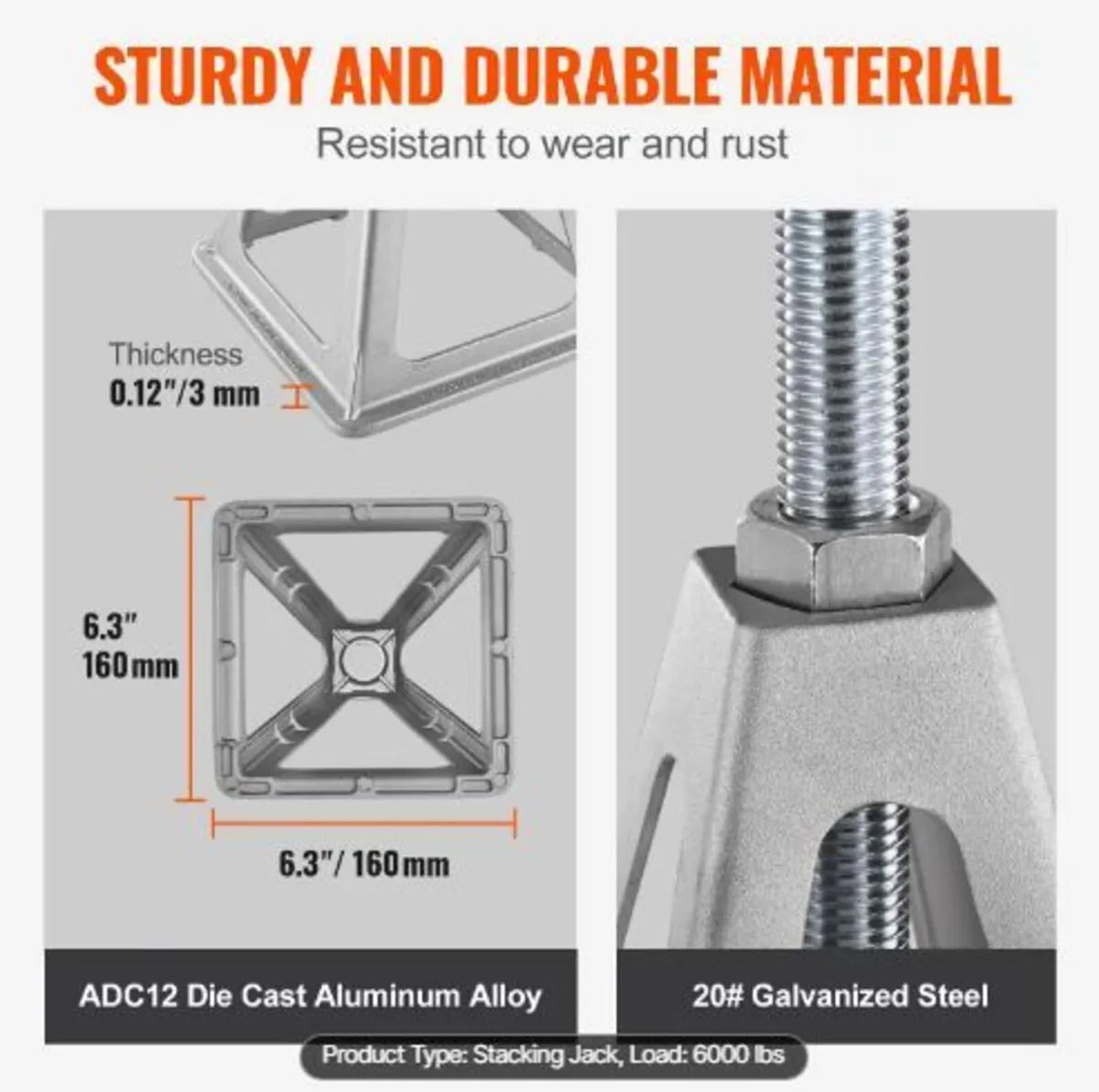 RV Stabilizer Jacks, 4 Pack Aluminum - Image 2