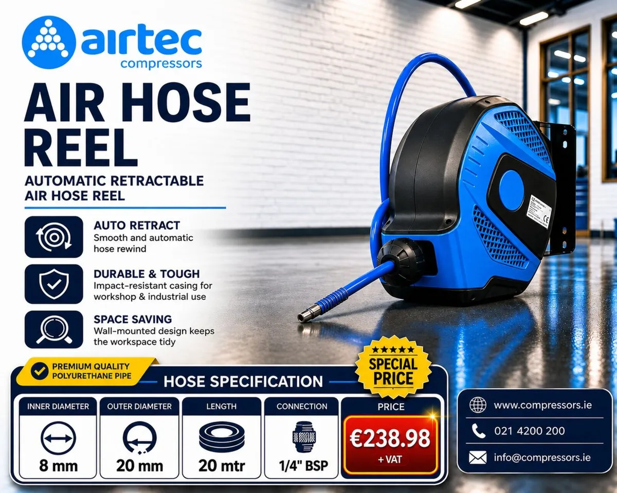 COMPRESSOR -HOSE REELS (10, 15 & 20 Mtr) -IN STOCK - Image 3