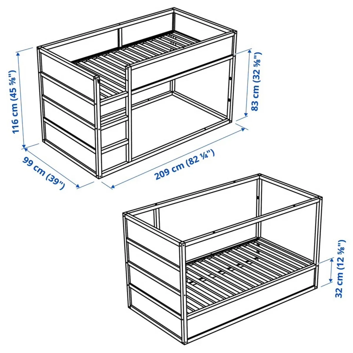 IKEA Kura Single Bed  & Mattress - Image 3